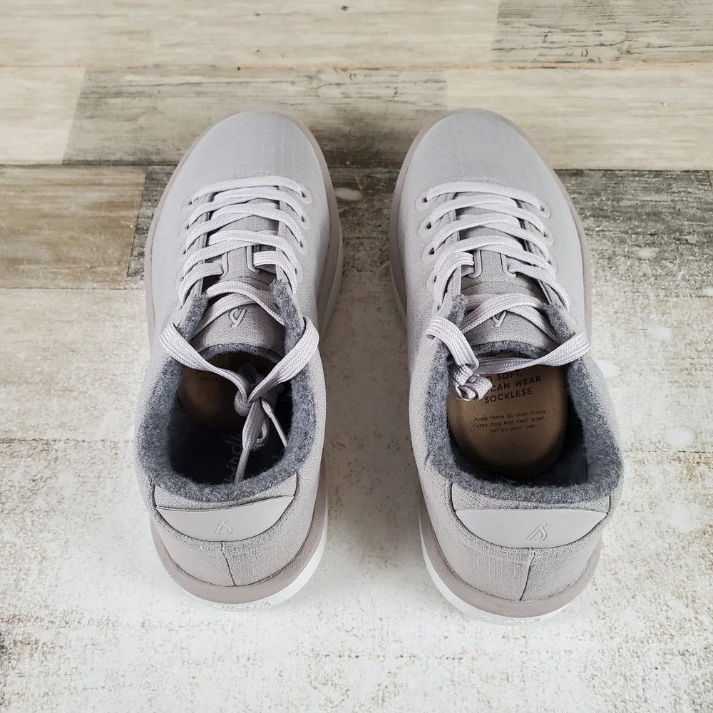 Allbirds Womens Wool Pipers Lace Up Shoes Sz 7 Canvas Low Top Sneakers